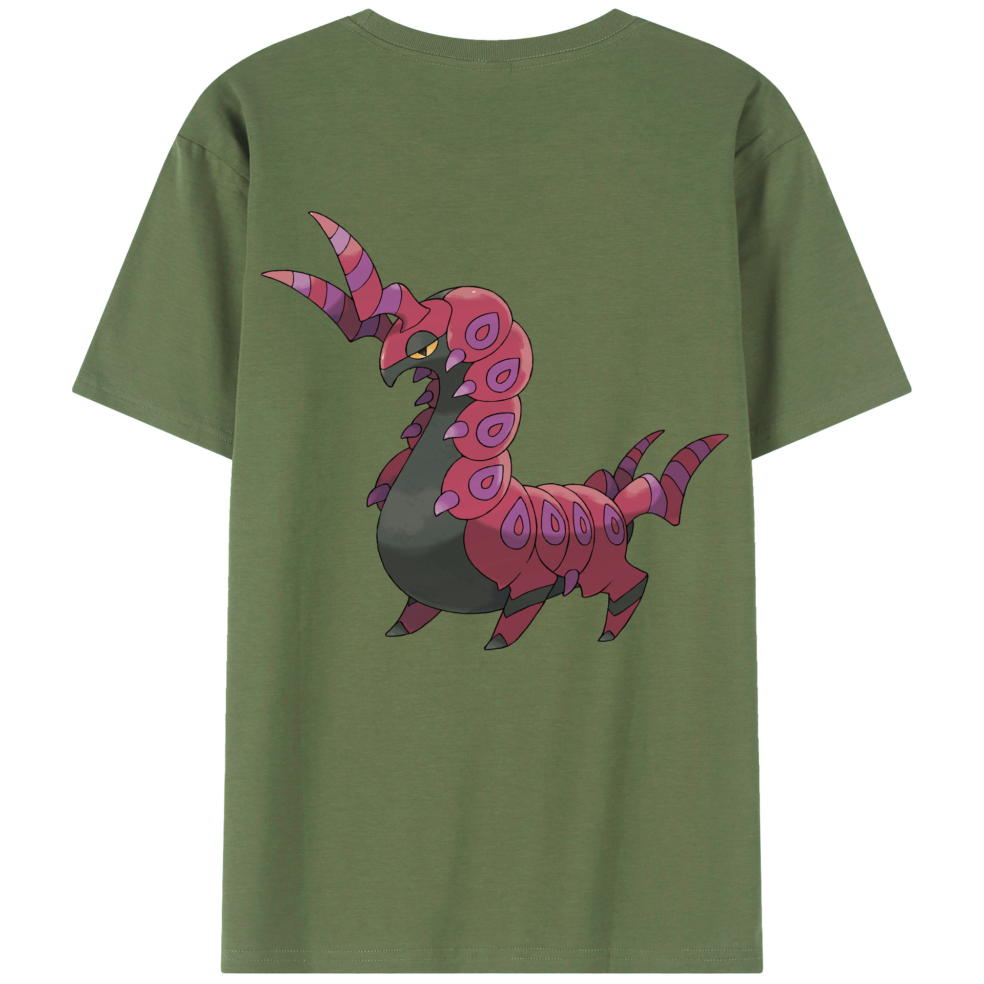 （画像用） ポケットモンスター Pokémon 綿100％ メンズ半袖Tシャツ（バックプリント） 通気性